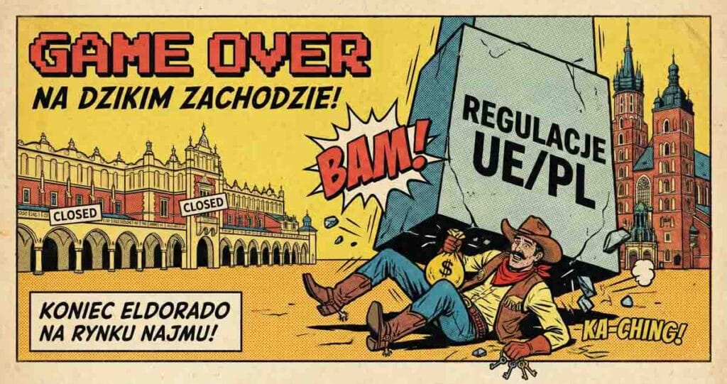 Game over Dzikiego Zachodu na rynku najmu krótkoterminowego w Polsce i w Europie - nowe przepisy zniszcza AirBNB i booking?